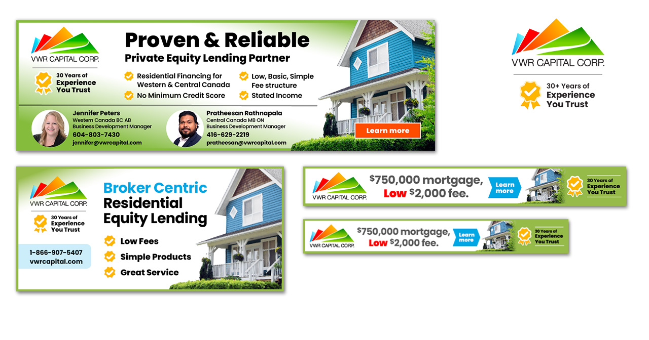 VWR Capital - Mortgage campaign web banners