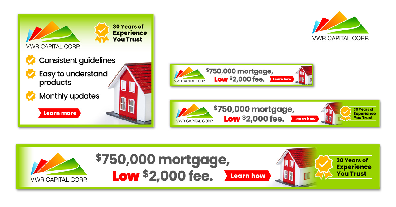 VWR Capital - Mortgage Broker Canada online ad campaign 
