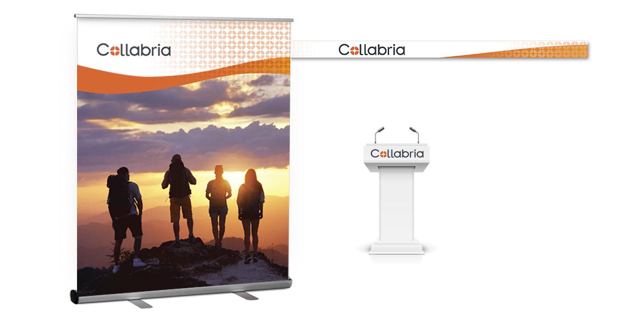 Collabria Financial - Tradeshow banner and podium sign