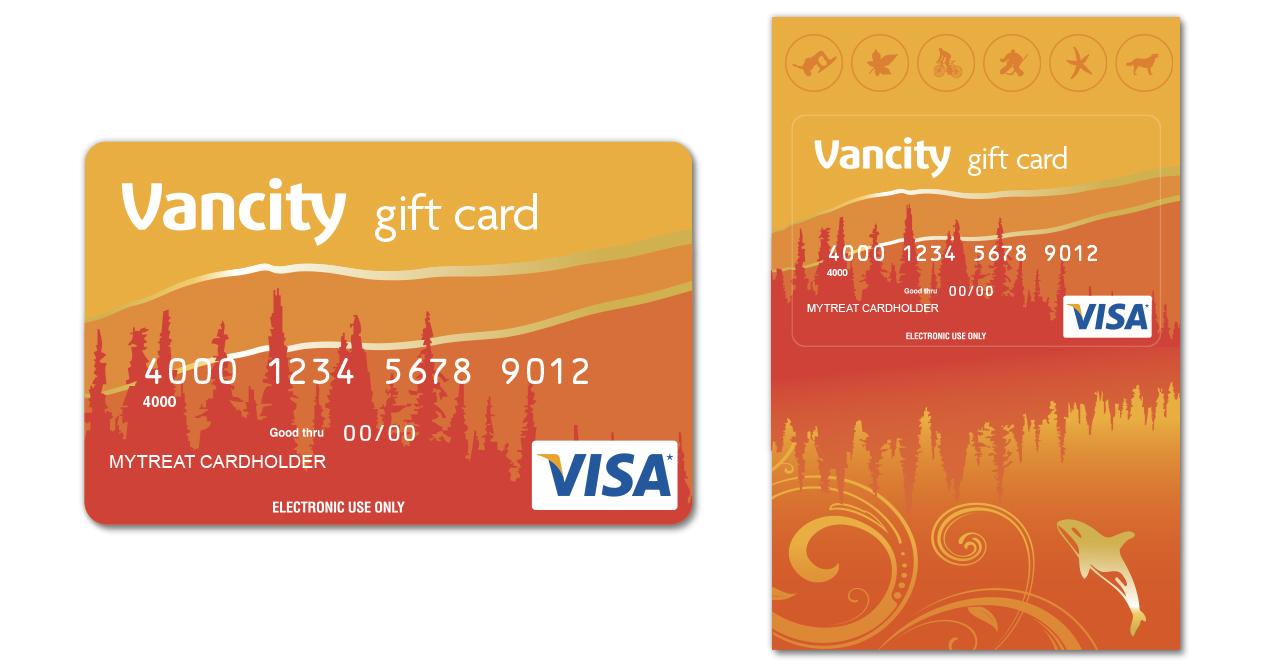 Vancity - Gift Visa card and card carrier