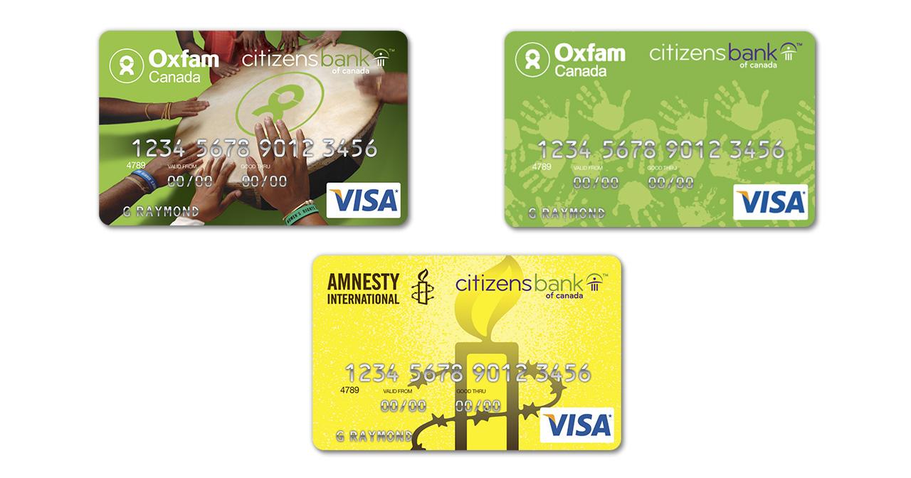 Citizens Bank of Canada - Charity Visa cards
