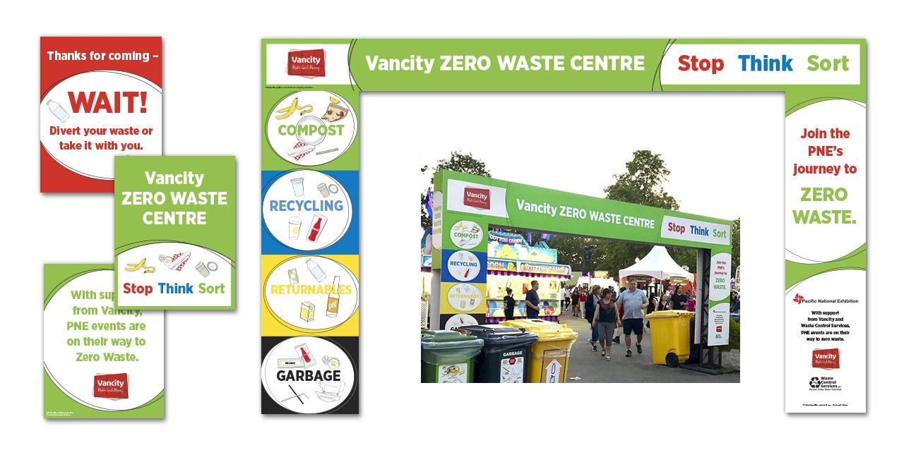 Vancity - Zero Waste Center exibition booth and signage