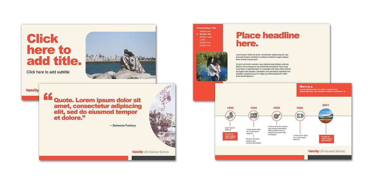 Vancity - Branded powerpoint presentation and style guide