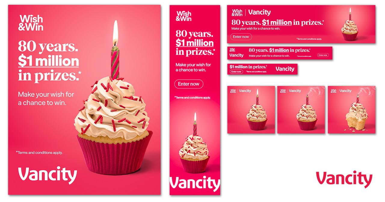 Vancity - 80th Anniversary campaign web banners