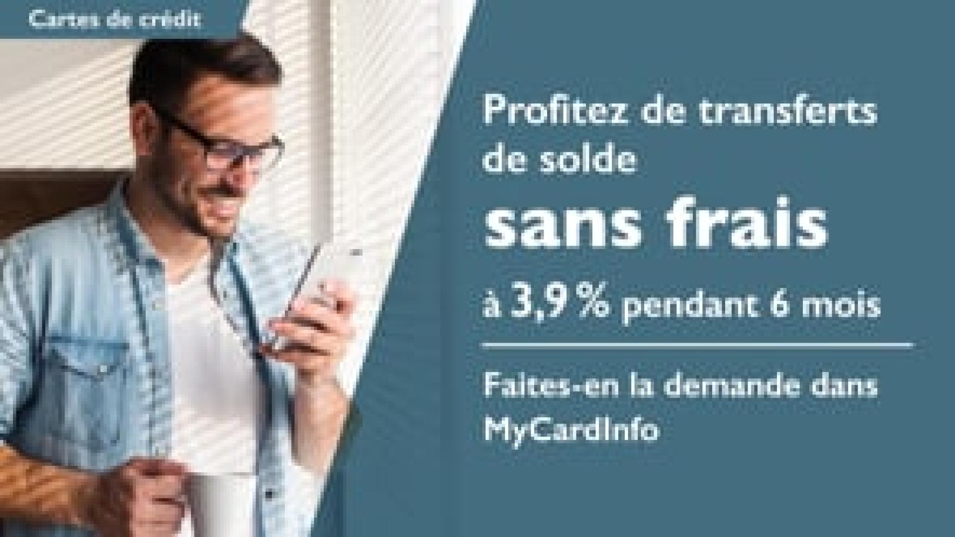 Preview image for the video "Collabria Financial - No-fee Balance Transfer Promotion - in-branch digital display - French edition (no audio)".