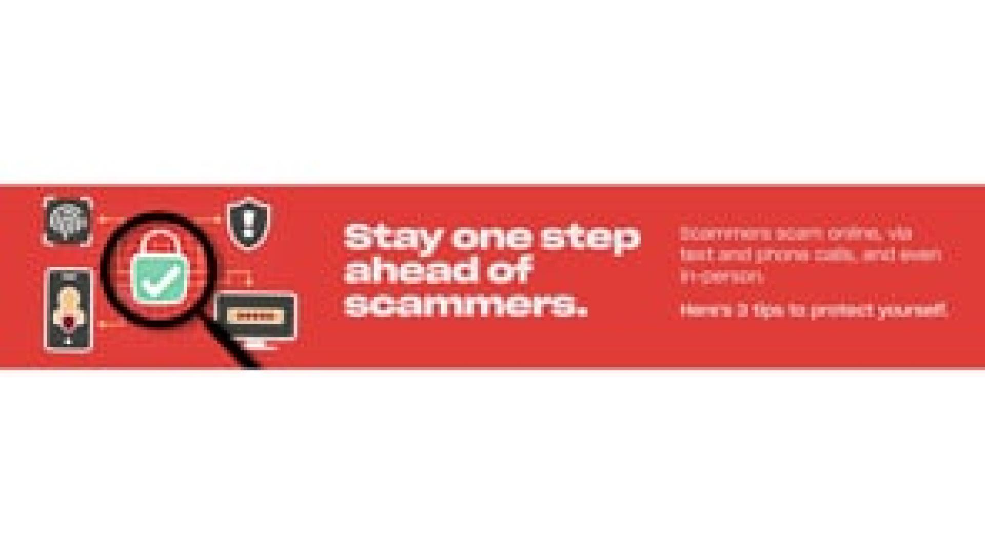 Preview image for the video "Vancity - Fraud Awareness Campaign in-branch digital 3-screen display (no audio)".
